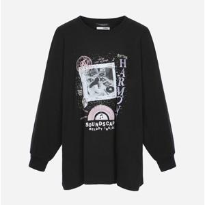 [써스데이아일랜드][여성]오버사이즈 빅 프린팅 티셔츠(T256MTS908W)