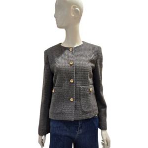 [에이비에프지]라운드넥 골드단추포인트 트위드자켓 AGNZ4HJ03J