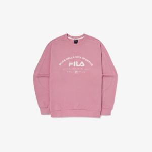 M 휠라긴팔티 KQC FS2POG3107X-PIK 컬러블럭 로고 맨투맨