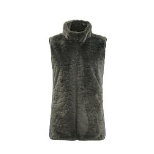 그린조이 HC12 여성 인조 퍼  후드 베스트 GF21KV12W(차콜)