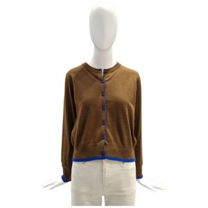 [페이지플린]라운드넥 라인 배색 긴팔 가디건 F5CCA400