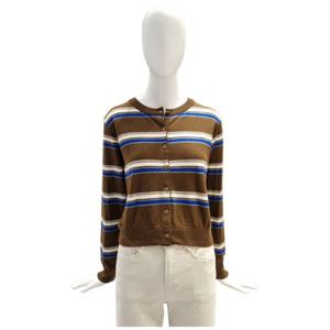 [페이지플린]라운드넥 단가라 긴팔 가디건 F5CCA402