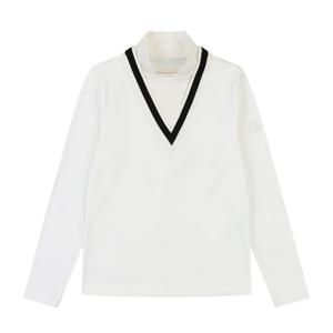 [볼빅어패럴] 여성 골프 브이 터틀 티셔츠 VLTSNA01_OW