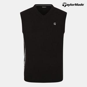 테일러메이드 25FW 남성 사이드 로고 니트 베스트 (TMSVO3122-199)