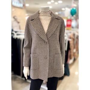 [프렐린]체크 패턴 테일러드 자켓 RJK234160