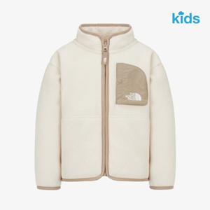 노스페이스 키즈 NJ4FR50T 크림 캠프아웃 플리스 자켓