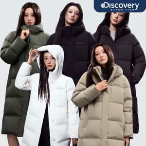 디스커버리 25FW 신상 겨울 여성 레스터G 구스다운 롱패딩 롱다운/시그니처/그라핀/커플패딩/세미오버핏 DWDJ68056