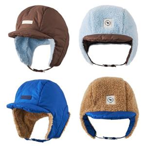 [블루독8키즈]택1 브라운 스노우B리버패딩모자 귀달이 양면 뽀글이 방한 이어머프 세돌선물 초등25C1980805