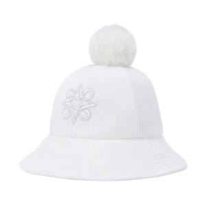 [세인트앤드류스]여성 별 심볼 자수 폼폼 리본 버킷햇 821E4CP089