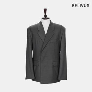 빌리버스 남자 가을 오버핏 모던 어깨패드 테일러드 자켓 정장 BYM018