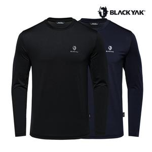 [블랙야크] (BY_1BYRTXU905_MM_) 공용 라운드 더블 웜 긴팔티 약기모 2장세트 1BYRTXU905_MM