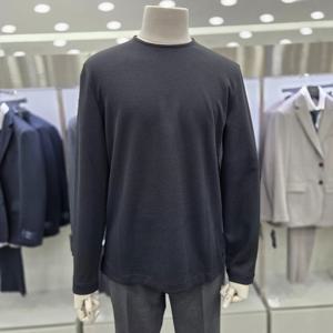 [앤드지]면 혼방 베이직 핏 라운드 티 JBSF4TR1101 BK1