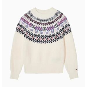 [타미힐피거칠드런] 페어아일 코튼 스웨터 T42F7WWO670GT1