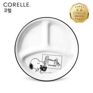 코렐 스누피앤찰리에디션 삼절소접시 1P