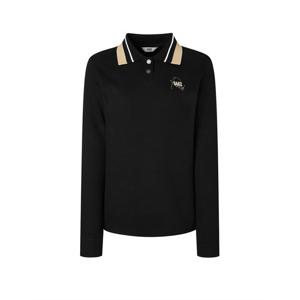 [닥스] 25FW PREMIUM 여성 후로피 디테일 니트 카라티 DNTS5D715BK