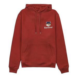 [바버 X 메종 키츠네] 남성 폭스헤드 패치 후드 티셔츠 MOL0569 OR31