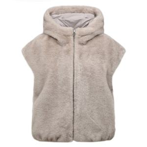 [링스본사] 여성 에코 퍼 베스트 L21E4JV152_GY