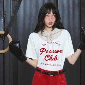 [랩]벨벳 후로피 트임 반팔티셔츠 AR4CTA63