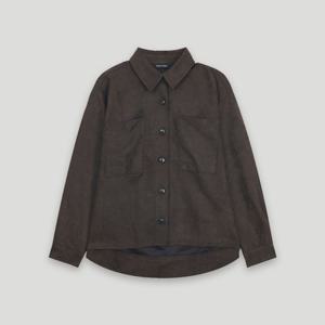 [코데즈컴바인]언발 빅포켓 스웨이드 셔츠 CKD-SH001WA