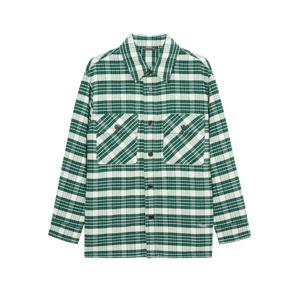 [헤지스]헤지스 그린 체크 셔켓 HZSH4D577E2