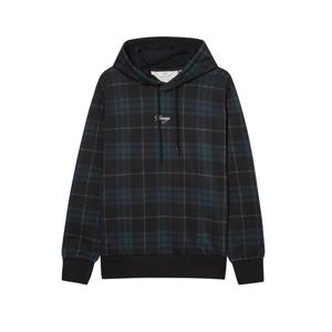 [헤지스]헤지스 네이비 체크 패턴 후디 HZTS4D348N3