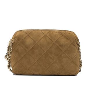 토리버치 퀼티드 스웨이드 크로스백 178180200 BROWN