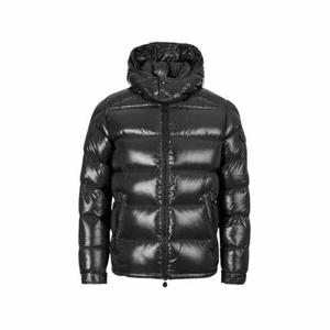 몽클레어 마야 유광 후드 패딩 블랙 남성 1A53600 68950 999