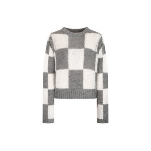 [JJ지고트]루즈핏 체커보드 풀오버 니트 GNCP1POJ7