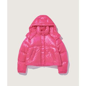 [플랙진]디터쳐블 후드 크롭 다운점퍼(PWTH4DJL50W)