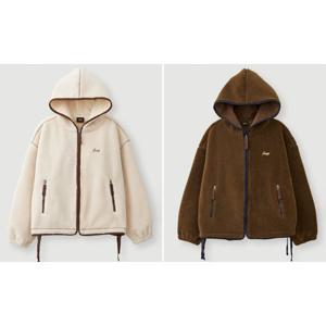 [지프]남여공용 스트링 라인 뽀글이 후드 집업 (JQ4TZF461)