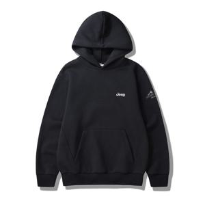 [지프]남여공용 루즈핏 절개 포켓 기모 후드티셔츠 (JP4THU044)