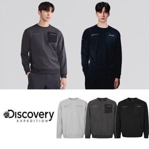 디스커버리 25FW 신상/공용/커플/남성/여성/겨울용/세미오버핏/니트라이크 맨투맨 DXMT75056