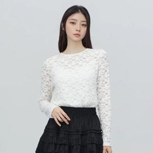 [LAP] 레이스 라운드 블라우스 AR4WBA68