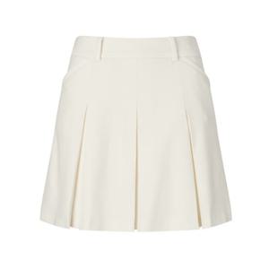 [헤지스골프][25FW]아이보리 여성 에센셜 윈터 플리츠 스커트 (HWSK5D701IV)