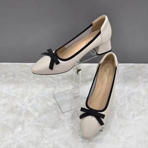 [탠디]여성 리본장식 펌프스 X2HS42DF034 IVORY 2SD JJ