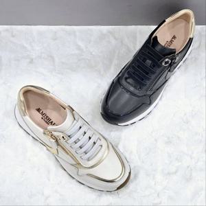 [탠디]여성 골드 포인트 스니커즈 X2HS50YZ15 IVORY BLACK 4DC J