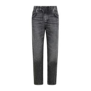 발망 다크 그레이 데님 스트레이트 진 FH1MI083DF82 9AZ