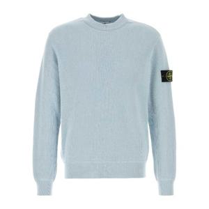 스톤아일랜드 로고 패치 크루넥 코튼 스웨트셔츠 L1S155100154S