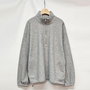 샵앤) 국산 여성 반집업 오버핏 후리스 맨투맨 티셔츠 LL-WSH-5089-그레이