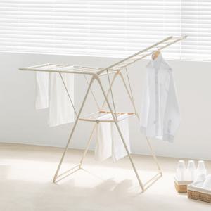 홈앤미 튼튼한 접이식 대형 2단 빨래건조대 이불 건조대