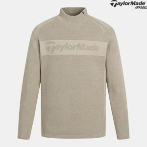 테일러메이드  25FW 남성 비대칭 지퍼 하이넥 니트 TMSHO4122-509