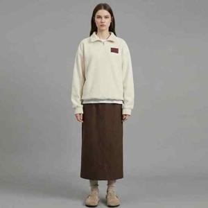 샵앤) 국산 여성 패치 반집업 아노락 후리스 맨투맨 MER-WSH-21001-크림