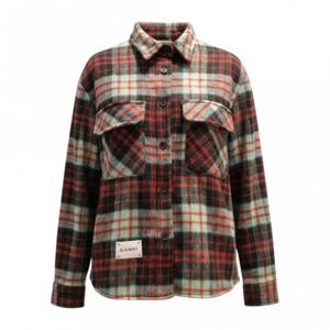 [페이지플린]카라넥 패치 체크 긴팔 셔츠 F5DBL001