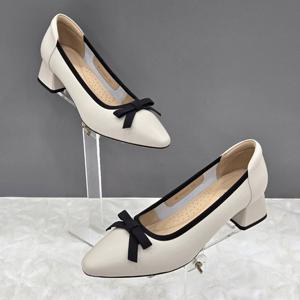 [탠디]여성 리본장식 펌프스 X2HS42IT034 IVORY 1SD JJ
