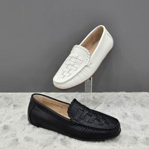 [탠디]여성 위빙 디테일 로퍼 X2HS42IZ05 IVORY BLACK 3DC JJ