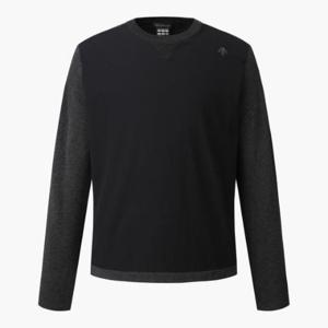 데상트골프티셔츠 JQS DP41MFKPO7-BLKG 남성 프로 우븐 하이브리드 스웨터 / BLACK