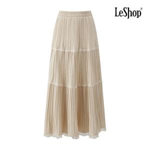 [르샵]플리츠 레이스 티어드 스커트 BPCSK008A