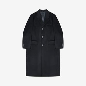 [지이크]캐시미어 블랜드 3버튼 체스터필드 클래식 코트 블랙 (PLHAX7022000)