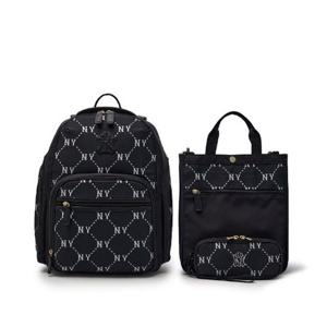 M MLB백팩 TQK 7ABKMD35N-50BKS 자카드 모노그램 3PCS 책가방 세트 뉴욕양키스