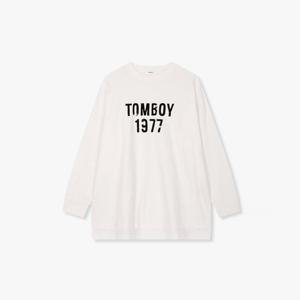 [스튜디오 톰보이]레터링 프린트 슬럽 티셔츠 9176122974